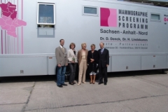 Besichtigung des Trailers durch den Oberbürgermeister der Stadt Stendal vom 20. März 2008